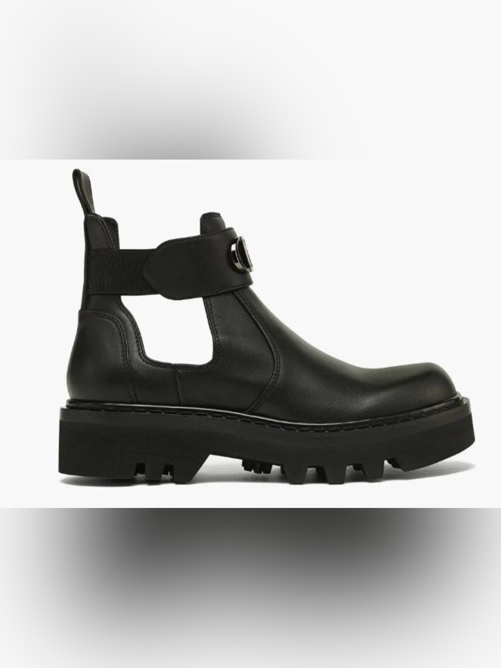MCM Travia Black Italy Leather Cutout Ankle Boot Women's EU38/US 7.5-8 MSRP $830 - Picture 3 of 13